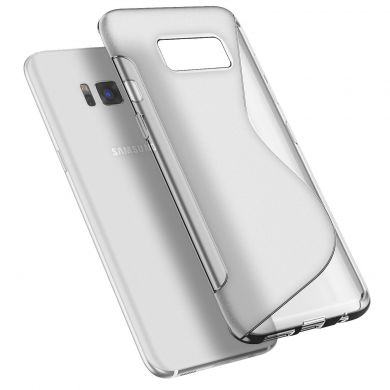Силиконовый (TPU) чехол Deexe S Line для Samsung Galaxy S8 Plus (G955) - Transparent