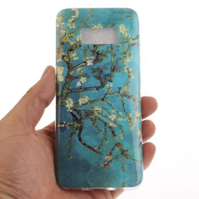 Силиконовый (TPU) чехол Deexe Life Style для Samsung Galaxy S8 (G950) - Cherry Blossom