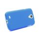Силиконовая накладка Deexe Frosted Case для Samsung Galaxy S4 (i9500) - Blue. Фото 2 из 8