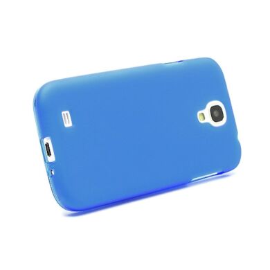 Силиконовая накладка Deexe Frosted Case для Samsung Galaxy S4 (i9500) - Blue