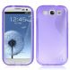 Силиконовая накладка Deexe S Line для Samsung Galaxy S3 (i9300) - Violet. Фото 1 из 5
