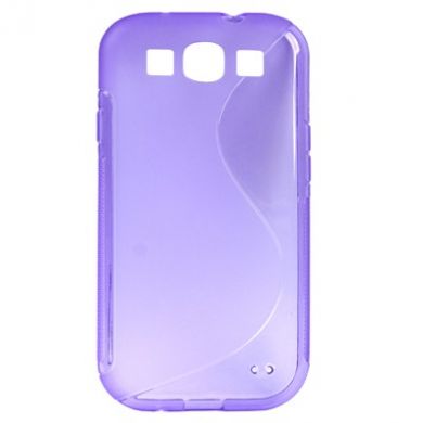 Силиконовая накладка Deexe S Line для Samsung Galaxy S3 (i9300) - Violet