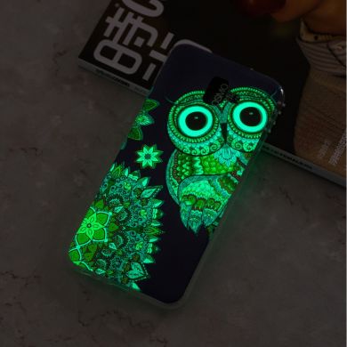 Силиконовый (TPU) чехол Deexe LumiCase для Samsung Galaxy J6+ (J610) - Owl Luminous TPU