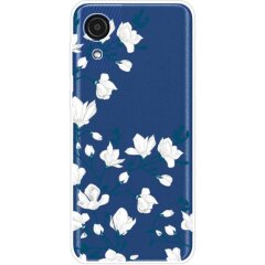 Силіконовий (TPU) чохол Deexe Pretty Glossy для Samsung Galaxy A03 Core (A032) - Magnolia Flowers