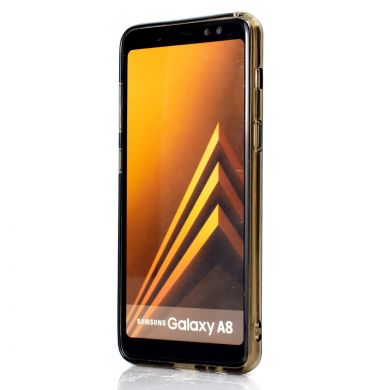 Силиконовый (TPU) чехол UniCase 3D Diamond Grain для Samsung Galaxy A8+ (A730) - Grey
