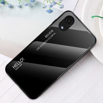 Защитный чехол Deexe Gradient Color для Samsung Galaxy A03 Core (A032) - Black