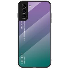 Защитный чехол Deexe Gradient Color для Samsung Galaxy S22 Plus - Purple