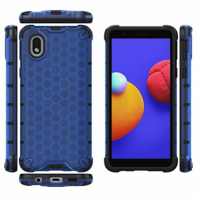Защитный чехол Deexe Honeycomb Series для Samsung Galaxy A01 Core (A013) - Blue