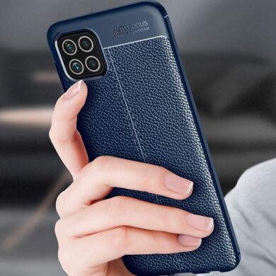 Защитный чехол Deexe Leather Cover для Samsung Galaxy M32 (M325) - Blue