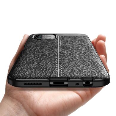 Защитный чехол Deexe Leather Cover для Samsung Galaxy M32 (M325) - Black