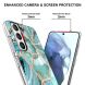 Защитный чехол Deexe Marble Pattern для Samsung Galaxy S21 FE (G990) - Green. Фото 3 из 4