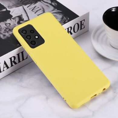 Защитный чехол Deexe Silicone Case для Samsung Galaxy A52 (A525) / A52s (A528) - Yellow