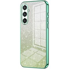 Защитный чехол Deexe Sparkles Cover для Samsung Galaxy S23 FE - Green