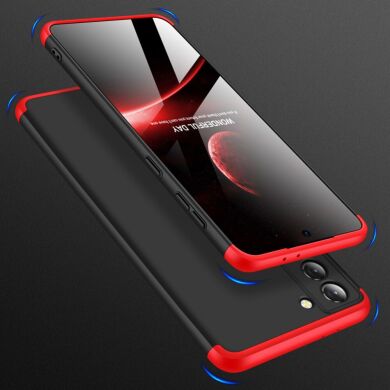 Захисний чохол GKK Double Dip Case для Samsung Galaxy S21 (G991) - Black / Red