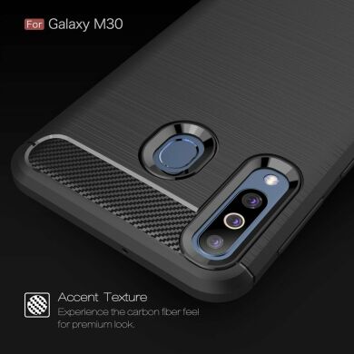 Защитный чехол UniCase Carbon для Samsung Galaxy M30 (M305) / A40s (A407) - Black
