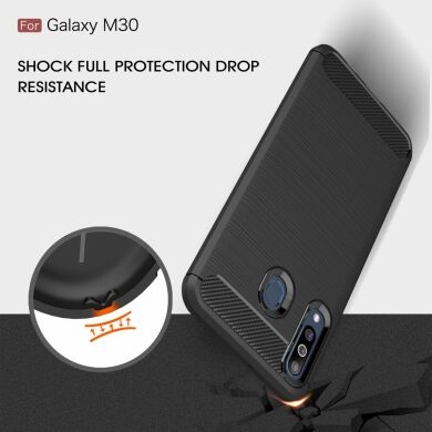 Защитный чехол UniCase Carbon для Samsung Galaxy M30 (M305) / A40s (A407) - Red