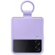 Защитный чехол Silicone Cover with Ring для Samsung Galaxy Flip 4 (EF-PF721TVEGUA) - Lavender. Фото 3 из 7