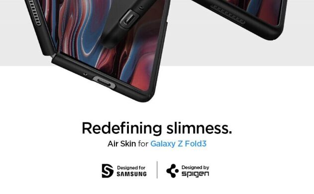 Защитный чехол Spigen (SGP) AirSkin для Samsung Galaxy Fold 3 - Black