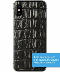 Кожаная наклейка Glueskin Black Croco для Samsung Galaxy S6 edge (G925)