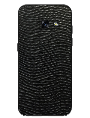 Кожаная наклейка Glueskin Black Stingray для Samsung Galaxy A3 (2017)