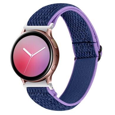 Ремешок Deexe Knitted Strap для часов с шириной крепления 20мм - Purple / Blue