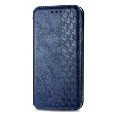 Чехол Deexe Rhombus Wallet для Samsung Galaxy A03 Core (A032) - Blue