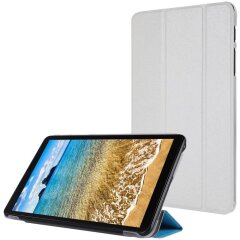 Чехол Deexe Silk Texture для Samsung Galaxy Tab A7 Lite (T220/T225) - White