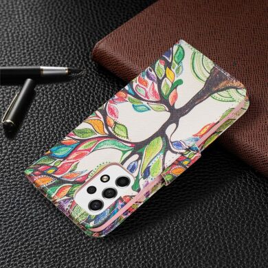 Чехол-книжка Deexe Color Wallet для Samsung Galaxy A53 (A536) - Life Tree