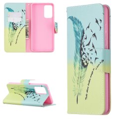 Чехол-книжка Deexe Color Wallet для Samsung Galaxy A72 (А725) - Feather / Bird