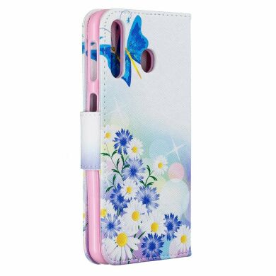 Чехол-книжка Deexe Color Wallet для Samsung Galaxy M30 (M305) / A40s (A407) - Blue Butterflies