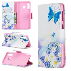 Чехол-книжка Deexe Color Wallet для Samsung Galaxy M30 (M305) / A40s (A407) - Blue Butterflies