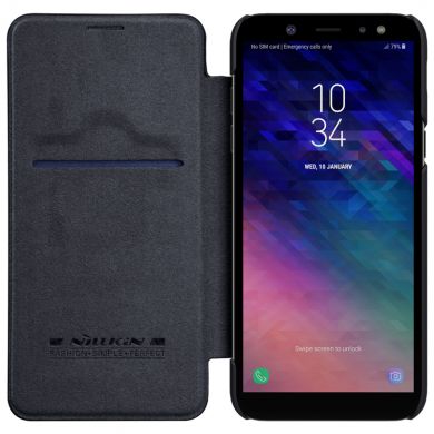 Чехол-книжка NILLKIN Qin Series для Samsung Galaxy A6+ 2018 (A605) - Black