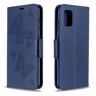 Чехол UniCase Butterfly Pattern для Samsung Galaxy A31 (A315) - Blue