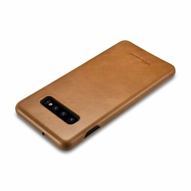 Кожаный чехол ICARER Slim Flip для Samsung Galaxy S10 Plus (G975) - Brown