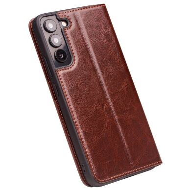 Кожаный чехол QIALINO Classic Case для Samsung Galaxy S22 (S901) - Brown