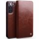 Кожаный чехол QIALINO Classic Case для Samsung Galaxy S22 (S901) - Brown. Фото 1 из 6