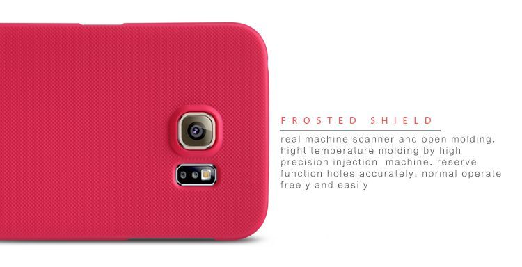 Пластиковая накладка NILLKIN Frosted Shield для Samsung Galaxy S6 edge (G925) - Red