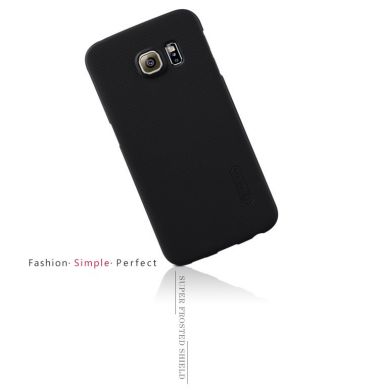 Пластиковая накладка NILLKIN Frosted Shield для Samsung Galaxy S6 edge (G925) - Black