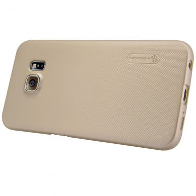 Пластиковая накладка NILLKIN Frosted Shield для Samsung Galaxy S6 edge (G925) - Gold
