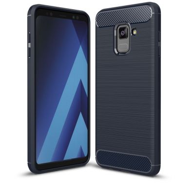 Защитный чехол UniCase Carbon для Samsung Galaxy A8+ 2018 (A730) - Dark Blue