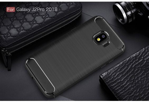 Защитный чехол UniCase Carbon для Samsung Galaxy J2 2018 (J250) - Black