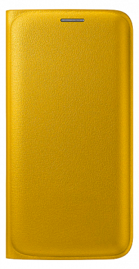 Чехол Flip Wallet PU для Samsung S6 Edge (G925) EF-WG925PBEGRU - Yellow