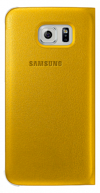 Чехол Flip Wallet PU для Samsung S6 Edge (G925) EF-WG925PBEGRU - Yellow