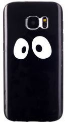 Силиконовая накладка Deexe Black Style для Samsung Galaxy S7 (G930) - Eyes