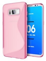 Силиконовый (TPU) чехол Deexe S Line для Samsung Galaxy S8 Plus (G955) - Magenta