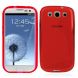Силиконовая накладка Deexe S Line для Samsung Galaxy S3 (i9300) - Red. Фото 1 из 6