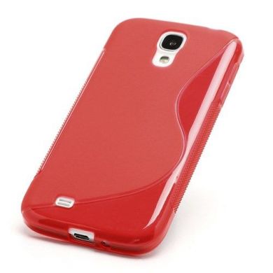 Силиконовая накладка Deexe S Line для Samsung Galaxy S4 (i9500) - Red