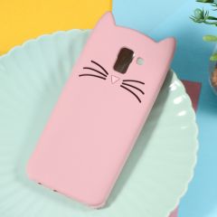 Силиконовый (TPU) чехол Deexe Cat 3D Series для Samsung Galaxy J6 2018 (J600) - Pink