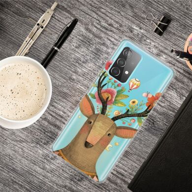 Силиконовый (TPU) чехол Deexe Pretty Glossy для Samsung Galaxy A53 - Deer