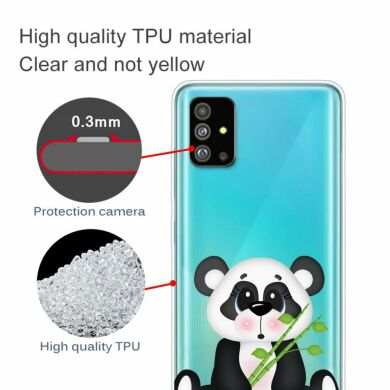 Силиконовый (TPU) чехол Deexe Pretty Glossy для Samsung Galaxy S20 Plus (G985) - Panda